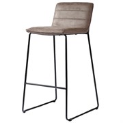 Стул барный Terence, экокожа, темно-коричневый