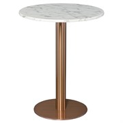 Стол обеденный Trond, D60 см, мрамор/золотой