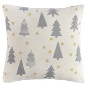 Подушка вязаная с новогодним рисунком Magic forest из коллекции New Year Essential, 45х45 см