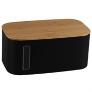 Хлебница Kaffi, 39,7х23х17,6 см, матовая черная