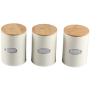 Набор банок для хранения Irmel, 1,2 л, молочные, 3 шт.