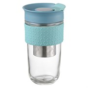 Кружка с ситечком Jaunt, 540 мл, голубая