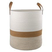 Корзина для хранения Moen D40х45 см, бежевая/горчичная