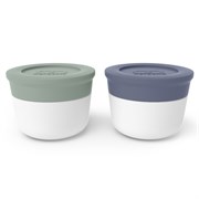 Набор из 2-х соусниц с крышками MB Temple, 20 мл, green natural + blue natural