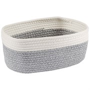 Корзина для хранения Filis, 30х22х14 см, кремовая/светло-серая