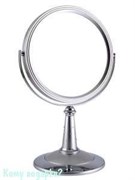 Настольное круглое зеркало с кристаллами "Silver", двухстороннее, 18 см