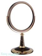 Настольное круглое зеркало "Bronze&Gold", двухстороннее, 18 см