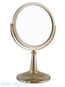 Настольное круглое зеркало "Gold", двухстороннее, 18 см, с кристаллами