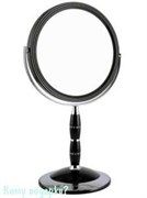 Зеркало настольное круглое с кристаллами "Black", двухстороннее, 18 см