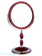 Настольное круглое зеркало "Red", двухстороннее, 18 см