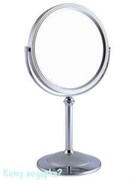 Зеркало настольное круглое "Silver",  двухстороннее, 18 см