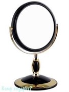 Зеркало настольное "Black&Gold", двухстороннее, 15 см.