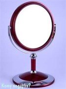 Настольное двухстороннее зеркало"Red", 15 см.