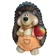 Фигура декоративная Ежиха с яблоком H38 см.