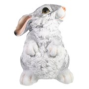 Фигура декоративная Заяц цвет: серебро L20.5W21H29см