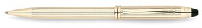 Шариковая ручка Кросс (Cross) Townsend, тонкий корпус. Цвет - золотистый.