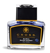 Флакон с сине-черными чернилами для перьевой ручки (62, 5 мл) Кросс (Cross) 8945S-3 blue/black