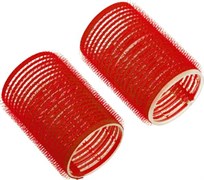 Бигуди-липучки красные d 36 мм x 63 мм (10 шт) Деваль Бьюти (Dewal Beauty) DBL36