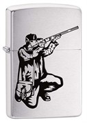 Широкая зажигалка Zippo Vector Rifle And Hunt 200