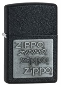Широкая зажигалка Zippo Pewtter Black Crackle™ 363
