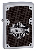 Широкая зажигалка Zippo H-D Carbon Fiber 24025