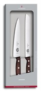 Набор из 2 кухонных ножей: разделочный нож 19 см и нож для хлеба 21 см Викторинокс (Victorinox) 5.1020.21G