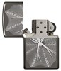 Зажигалка Зиппо (Zippo) Classic с покрытием Black Ice®, латунь/сталь, чёрная, глянцевая, 36x12x56 мм - фото 184762
