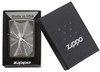 Зажигалка Зиппо (Zippo) Classic с покрытием Black Ice®, латунь/сталь, чёрная, глянцевая, 36x12x56 мм - фото 184765