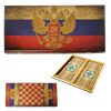 Нарды в деревянной коробке Россия SA-RU-M - фото 186937