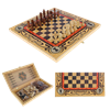 Набор игр шахматы нарды, шашки с доской Статус SA-SH-011 - фото 186943