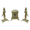 Часы Ларец каминные, 2 канделябра Амур на 1 свечу AL-82-108-C - фото 186953
