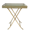 Столик складной  декоративный,  золотая патина FY-160357-F129 - фото 187156