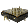 Шахматы с фигурками из металла  Античные войны MP-S-15-28-BRO - фото 187302