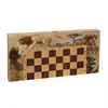 Игра настольная 3 в 1 "Сафари" (шахматы, шашки, нарды) L50 W25 H5 см - фото 193146