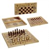 Игра настольная 3 в 1 "Рыцарь" (шахматы, шашки, нарды) L50 W25 H5 см - фото 194241