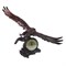 Часы настольные Орел расправил крылья цвет: медь L30W66.5H56 см - фото 251633