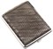 Портсигар S.Quire, сталь+искусственная кожа, бронзово-серый цвет с рисунком, 74*95*18 мм - фото 254949