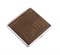 Портсигар S.Quire, сталь+искусственная кожа с металлическими клипами, коричневый цвет, 96*93*19 мм - фото 254977