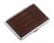 Портсигар S.Quire, сталь+искусственная кожа с металлическими клипами, коричневый цвет, 74*95*18 мм - фото 254979
