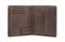 Бумажник KLONDIKE «Don», натуральная кожа в темно-коричневом цвете, 9,5 х 12 см - фото 258202