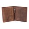 Бумажник KLONDIKE Yukon, натуральная кожа в коричневом цвете, 10 х 2 х 12,5 см - фото 258504