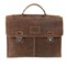 Портфель KLONDIKE Native, натуральная кожа в коричневом цвете, 40 х 11 х 31 см - фото 258856
