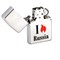 Широкая зажигалка Zippo Satin Chrome 205 Flame Russia - фото 281834
