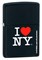 Широкая зажигалка Zippo I Love NY 24798 - фото 281948