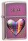 Широкая зажигалка Zippo Mosaic Heart 151 - фото 282462