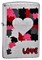 Широкая зажигалка Zippo Love Puzzle 200 - фото 282524