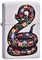 Широкая зажигалка Zippo Flowered Snake 214 - фото 282723