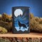 Зажигалка Zippo Wolf and Moon с покрытием Black Matte, 29864 - фото 283893