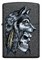 Зажигалка Zippo Wolf Skull с покрытием Iron Stone™, 29863 - фото 283929