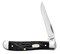 Нож перочинный Zippo Rough Black Synthetic Mini Trapper 89 мм 50573 - фото 284284